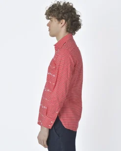 La Piscine Paris Chemise rayée blanc Pancaldi & B*Homme Chemises