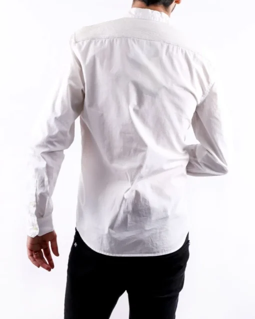 La Piscine Paris Chemise skinny en coton à dos plissé Balmain*Homme Chemises