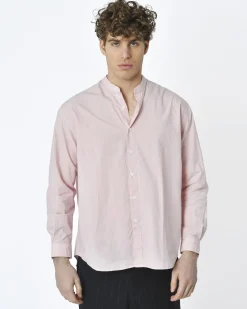 La Piscine Paris Chemise slim en coton à col mao Edition M.R*Homme Chemises
