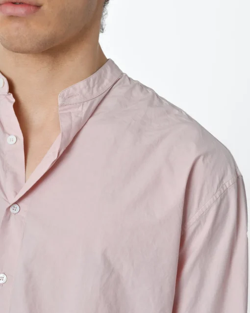 La Piscine Paris Chemise slim en coton à col mao Edition M.R*Homme Chemises