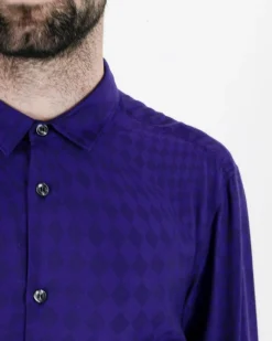 La Piscine Paris Chemise te à imprimé losanges Just Cavalli*Homme Chemises