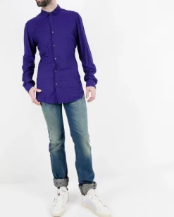 La Piscine Paris Chemise te à imprimé losanges Just Cavalli*Homme Chemises