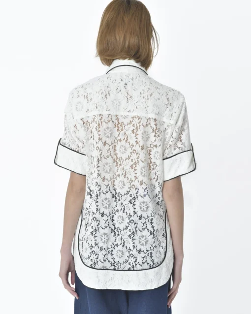 La Piscine Paris Chemisier bordure noir Edward Achour*Femme Chemisiers & Blouses
