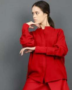 La Piscine Paris Chemisier en col mao Vince*Femme Chemisiers & Blouses