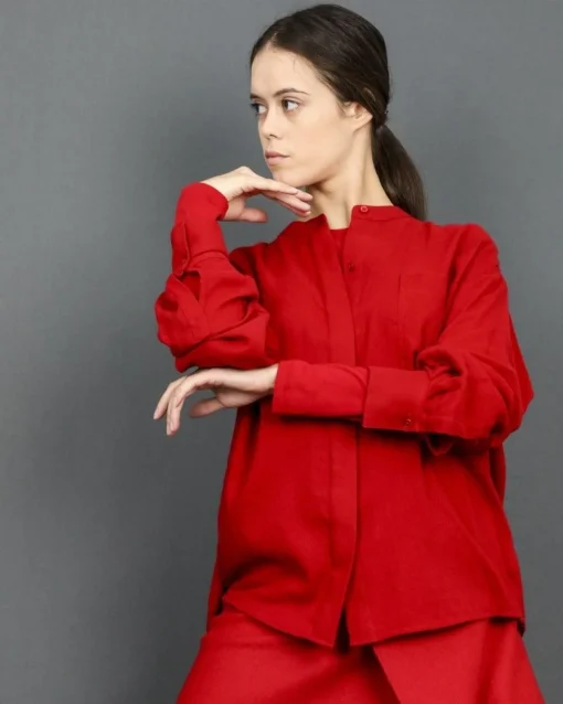 La Piscine Paris Chemisier en col mao Vince*Femme Chemisiers & Blouses