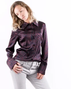 La Piscine Paris Chemisier en soie e effet croco Momoni*Femme Chemisiers & Blouses
