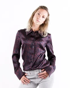 La Piscine Paris Chemisier en soie e effet croco Momoni*Femme Chemisiers & Blouses