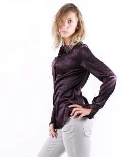La Piscine Paris Chemisier en soie e effet croco Momoni*Femme Chemisiers & Blouses