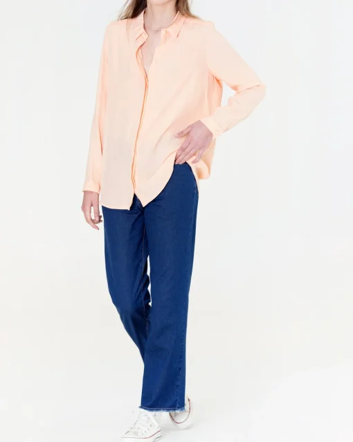 La Piscine Paris Chemisier en viscose pêche Chacok*Femme Chemisiers & Blouses