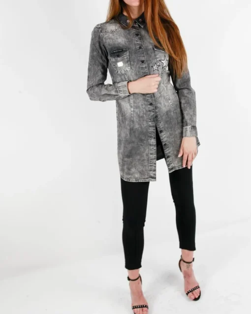 La Piscine Paris Chemisier à broderie chat Swarovski Philipp Plein*Femme Chemisiers & Blouses