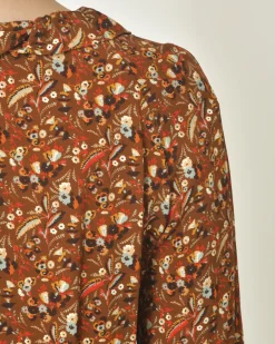 La Piscine Paris Chemisier Imprimé Fleuri Chemins Blancs*Femme Chemisiers & Blouses