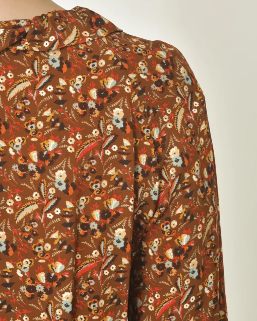 La Piscine Paris Chemisier Imprimé Fleuri Chemins Blancs*Femme Chemisiers & Blouses