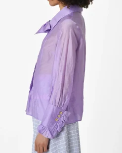La Piscine Paris Chemisier lila Edward Achour*Femme Chemisiers & Blouses