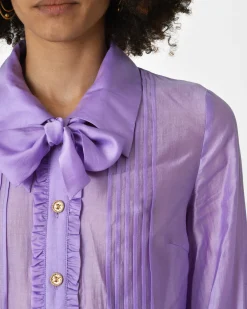 La Piscine Paris Chemisier lila Edward Achour*Femme Chemisiers & Blouses