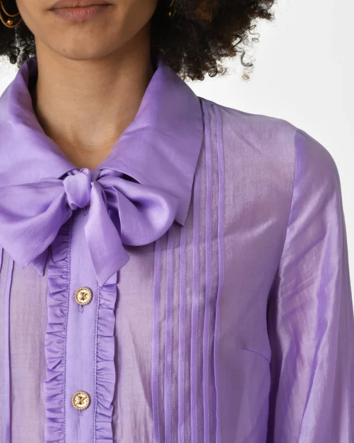 La Piscine Paris Chemisier lila Edward Achour*Femme Chemisiers & Blouses