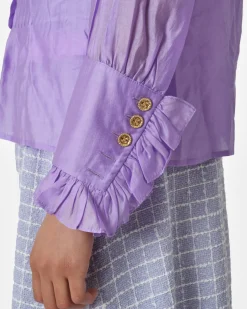 La Piscine Paris Chemisier lila Edward Achour*Femme Chemisiers & Blouses