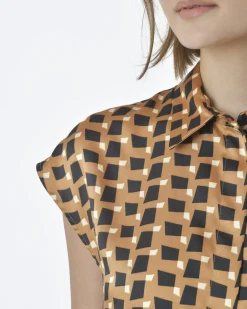 La Piscine Paris Chemisier manches courtes motif géométrique Beatrice B*Femme Chemisiers & Blouses