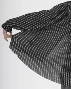 La Piscine Paris Chemisier plissé à logo et à col volanté noué Balenciaga*Femme Chemisiers & Blouses