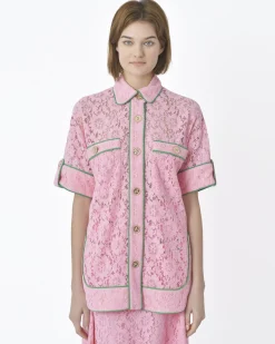 La Piscine Paris Chemisier bordure vert Edward Achour*Femme Chemisiers & Blouses