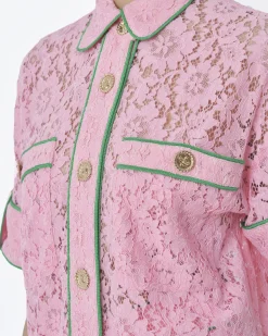 La Piscine Paris Chemisier bordure vert Edward Achour*Femme Chemisiers & Blouses