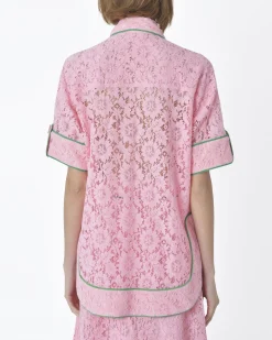 La Piscine Paris Chemisier bordure vert Edward Achour*Femme Chemisiers & Blouses