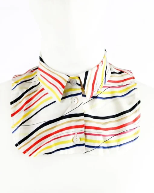 La Piscine Paris Col Claudine amovible à rayures Carven*Femme Autres Accessoires