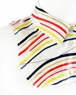 La Piscine Paris Col Claudine amovible à rayures Carven*Femme Autres Accessoires