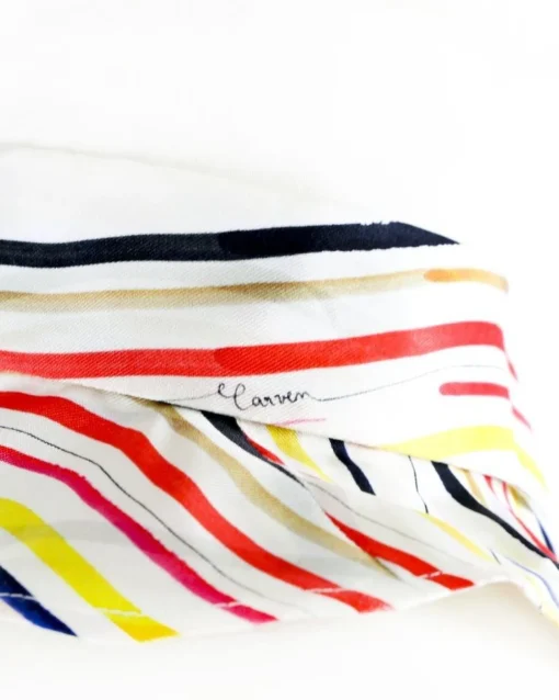La Piscine Paris Col Claudine amovible à rayures Carven*Femme Autres Accessoires