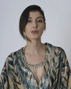 La Piscine Paris Collier e à perles noires et blanches Shourouk*Femme Bijoux
