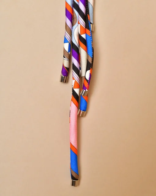 La Piscine Paris Collier en tissu imprimé à anneaux Emilio Pucci*Femme Bijoux