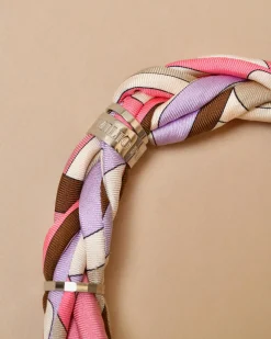 La Piscine Paris Collier en tissu imprimé à anneaux Emilio Pucci*Femme Bijoux