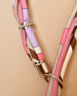 La Piscine Paris Collier en tissu imprimé à anneaux Emilio Pucci*Femme Bijoux