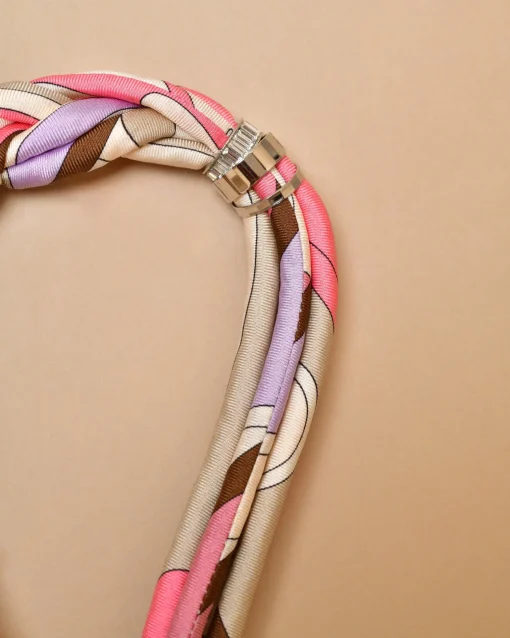 La Piscine Paris Collier en tissu imprimé à anneaux Emilio Pucci*Femme Bijoux