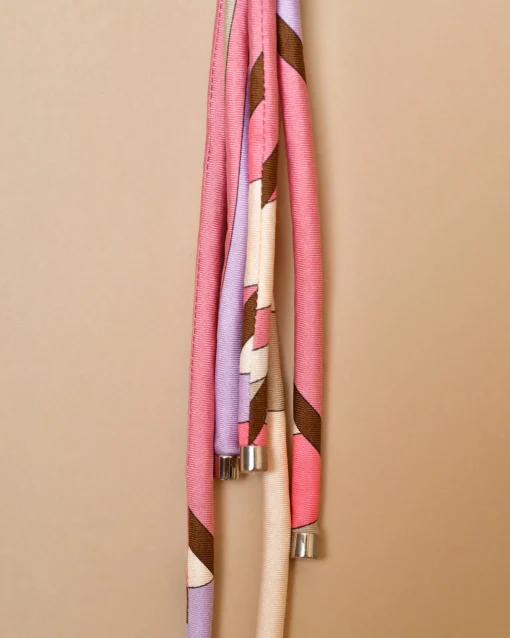 La Piscine Paris Collier en tissu imprimé à anneaux Emilio Pucci*Femme Bijoux