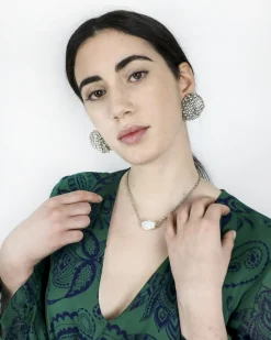 La Piscine Paris Collier métal rhodié Swarovski*Femme Bijoux