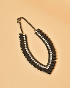 La Piscine Paris Collier ras de cou à strass s Edward Achour*Femme Bijoux