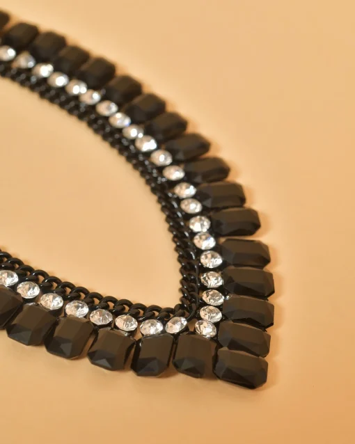 La Piscine Paris Collier ras de cou à strass s Edward Achour*Femme Bijoux