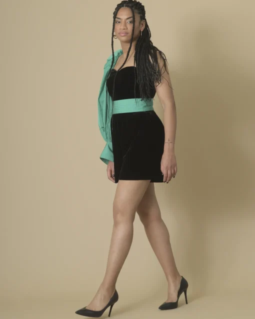 La Piscine Paris Combi-short one shoulder Space Simona Corsellini*Femme Combinaisons