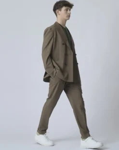 La Piscine Paris Costume croisé à rayures Eleventy*Homme Costumes