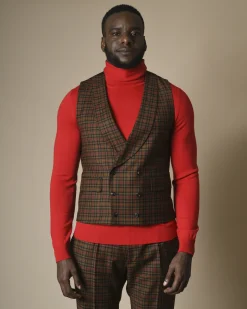 La Piscine Paris Costume en laine à carreaux Gabriele Pasini*Homme Costumes