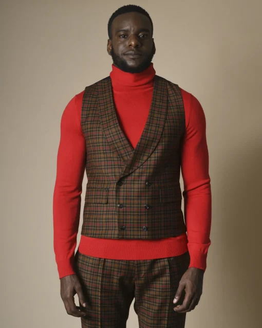 La Piscine Paris Costume en laine à carreaux Gabriele Pasini*Homme Costumes