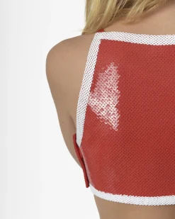 La Piscine Paris Crop top à sequins Moschino*Femme Tops