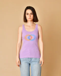 La Piscine Paris Débardeur en coton à imprimé Béatrice B*Femme T-Shirts