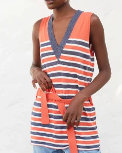 La Piscine Paris Débardeur long à rayures Chacok*Femme Tops