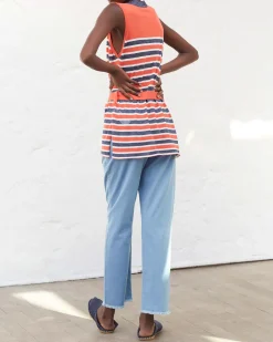 La Piscine Paris Débardeur long à rayures Chacok*Femme Tops