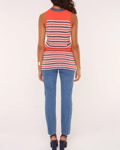 La Piscine Paris Débardeur long à rayures Chacok*Femme Tops