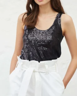 La Piscine Paris Débardeur à sequins Chacok*Femme Tops