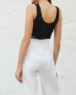 La Piscine Paris Débardeur à sequins Chacok*Femme Tops