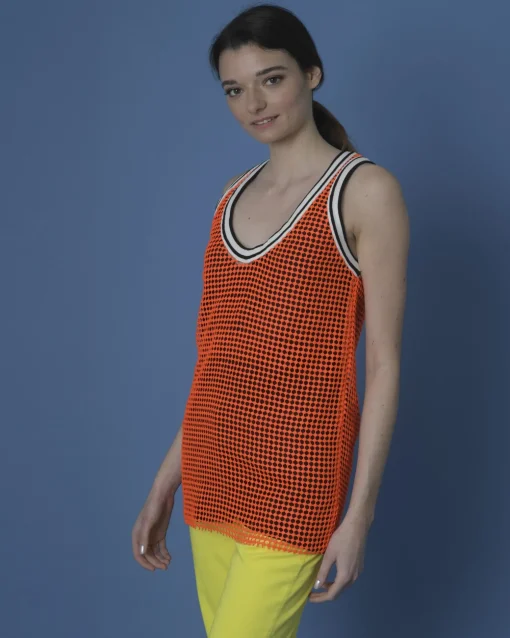 La Piscine Paris Débardeur et noire perforée Damir Doma*Femme T-Shirts