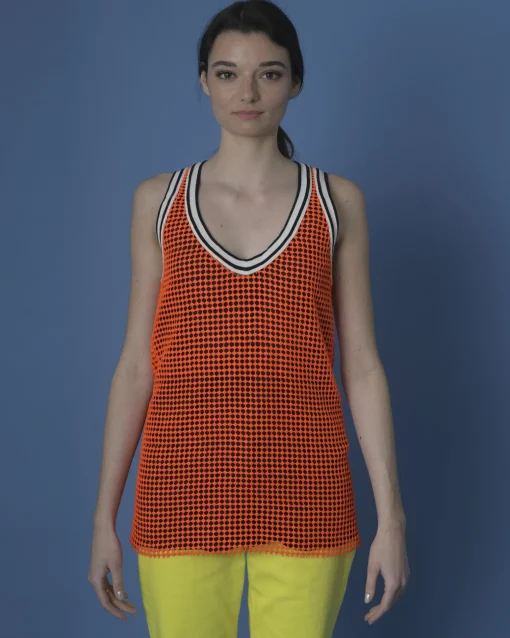 La Piscine Paris Débardeur et noire perforée Damir Doma*Femme T-Shirts